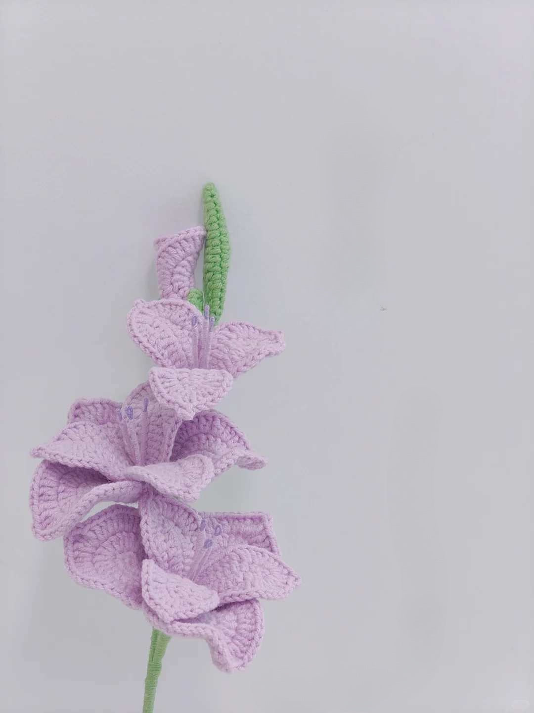 Crochet bouquet Gladiolus Pattern | hand made, personalized gift for mother, graduation ,home decoration