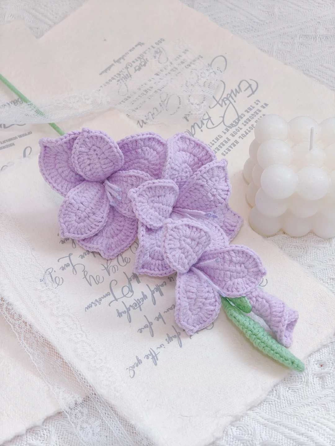 Crochet bouquet Gladiolus Pattern | hand made, personalized gift for mother, graduation ,home decoration